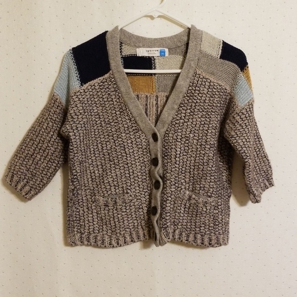 patchwork chunky cardigan